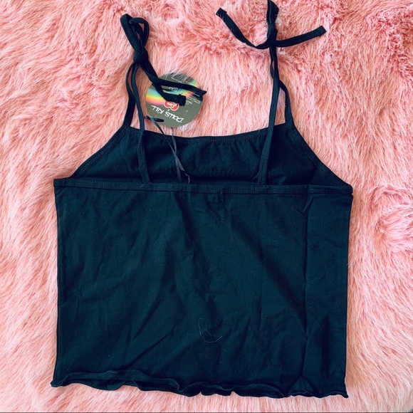 New Care Bears x Dolls Kill Tie Shoulder Crop Tank Top - Picture 2 of 3